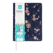 Pen+Gear Embroidered Fabric Cover Journal, Floral, 160 Pages