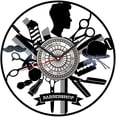 thumbnail image 2 of YanGxx Barbershop Vinyl Record Wall Clock Retro style Wall clock Silent Home Decor Unique Art Special Home Accessories Creative Personality Gift, 2 of 7