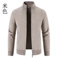 thumbnail image 4 of Suéter de otoño e invierno, cárdigan de punto con cuello alto para hombre, 4 of 4