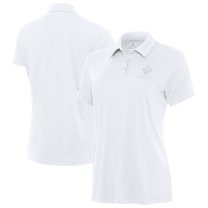 Women's Antigua  White New Orleans Saints Reprocess Polo