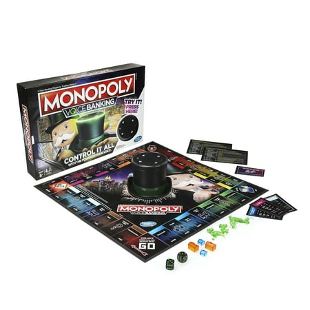 Monopoly Voice Banking Electronic Family Board Game for Ages 8 and (Best Monopoly Board Game)