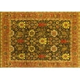 thumbnail image 1 of Ahgly Company Machine Washable Indoor Rectangle Oriental Yellow Industrial Area Rugs, 7' x 10', 1 of 4