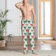 thumbnail image 2 of Balery Retro bows Pantalones de pijama para hombre, pijama ultraligero, pantalón de descanso-XX-Large, 2 of 6
