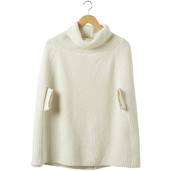 Hadley Wren White Victoria Knit Poncho