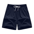 thumbnail image 1 of pstuiky Pantalones cortos cargo para hombre, Pantalones cortos de poliéster de color liso para hombre, pantalones deportivos casuales para playa y exteriores Pantalones cortos cargo, 1 of 9