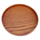 thumbnail image 2 of Bandeja redonda para servir de madera bandeja para servir de madera Natural plato de madera platos para servidor de comida y té plato para bebidas y agua ANGGREK  Otros, 2 of 8