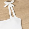 thumbnail image 6 of PNTUTB Summer Beach Fashion Solid Color Textured Women's Slim One Piece Swimsuit with Tie Back Straps, 6 of 6