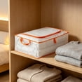 thumbnail image 6 of Tunhigl 50L Clear Storage Bags with Zipper and Handle for Clothes Heavy Duty Plastic Blanket Clothes Moving Bags Cloth Bins for Blanket Comforter Clothing, M, 6 of 6