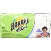 Bounty Quilted Napkins, White, 100 Count (Pack of 3)