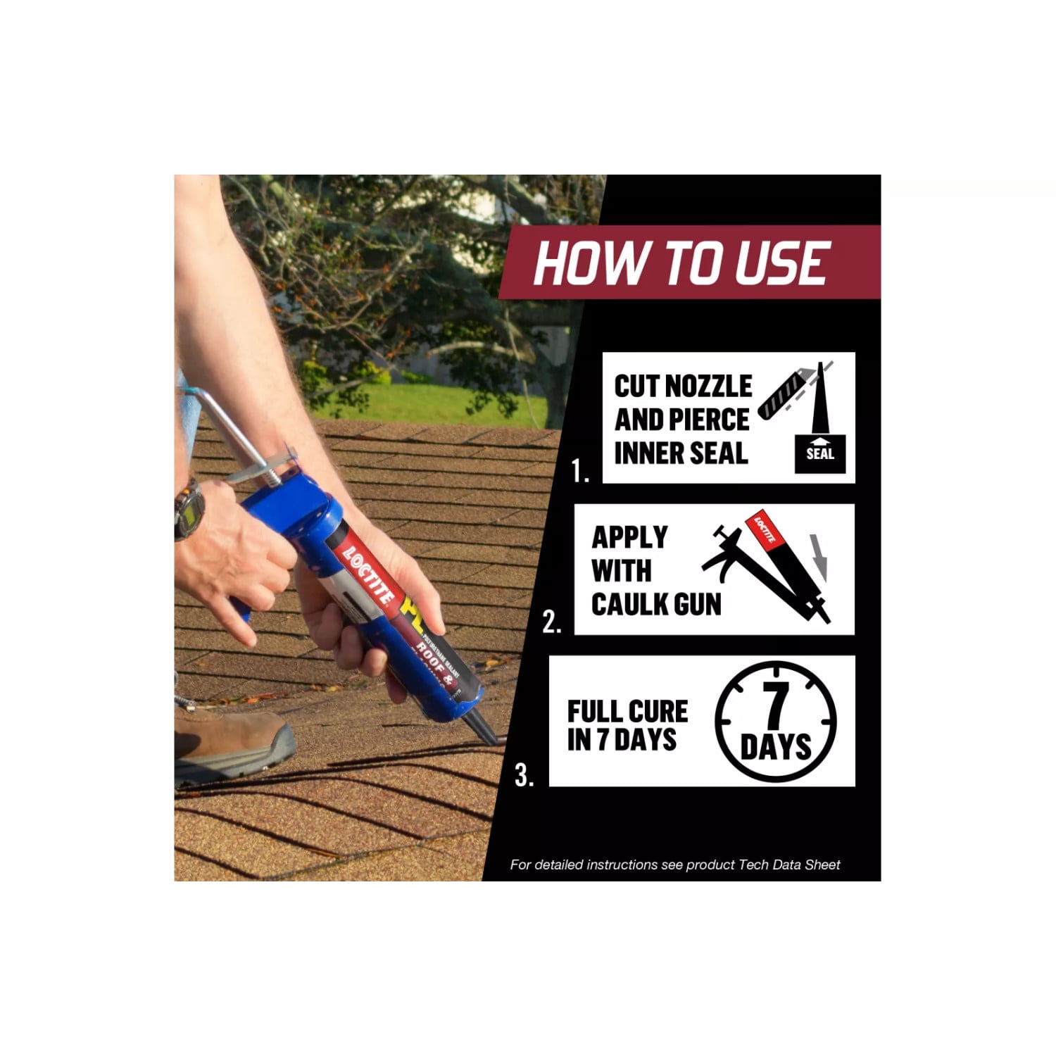 (2 pack) Loctite Pl Polyurethane Sealant Roof and Flashing, Pack of 1, Black 10 fl oz Cartridge
