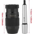 thumbnail image 5 of Mandril cónico MT2-JT3 con capacidad de acero de 1 a 16 mm para tornos, portabrocas sin llave con autoajuste, 5 of 5