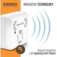 thumbnail image 3 of Riddex Sonic Plus Ultrasonic Pest Repeller, Plugs in with extra Outlets Indoor Use - Insect Repellent - Bug Repellent for Home Defense - Protect Against Rodents & Insects, Chemical Free(3 Pack White), 3 of 6