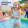thumbnail image 3 of Mermaid Scale Print One Piece Swimwear Cosplay Bathing Suits Cute Kids Princess Beach Swimsuit for Kids Girls 7-8 Years, 3 of 11