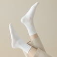 thumbnail image 6 of Sookeceks 6 Pairs Mulberry Silk Crew Socks for Women, Soft Spring Autumn Trouser Socks for Casual Dress Size 5-9, 6 of 7