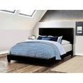 thumbnail image 2 of Modern Angled Black Upholstered | Queen Panel Bed in Bedroom, Visual Interest, 2 of 2