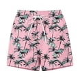 thumbnail image 4 of Erwazi Shorts for Women Hawaiian Printed Drawstring Waist Casual Summer Shorts Outfits with Pockets, 4 of 6