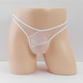 thumbnail image 3 of Mens Underwear Clearance Full Transparent Tulle Low-waist Hollow Ultra-thin Seamless Mesh Briefs, 3 of 5