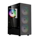 thumbnail image 1 of Gabinete Gamer BALAM RUSH DRAGONFLY PERFORM AIRCOOL GM590AB ATX Media Torre 4 Fan RGB Cristal Templado USB 3.0 Negro BR-935982, 1 of 6
