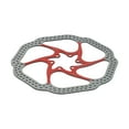 thumbnail image 4 of Bicycle MTB 160/180mm Stainless Rotors Disc Bike Brake Rotor Red 180, 4 of 9