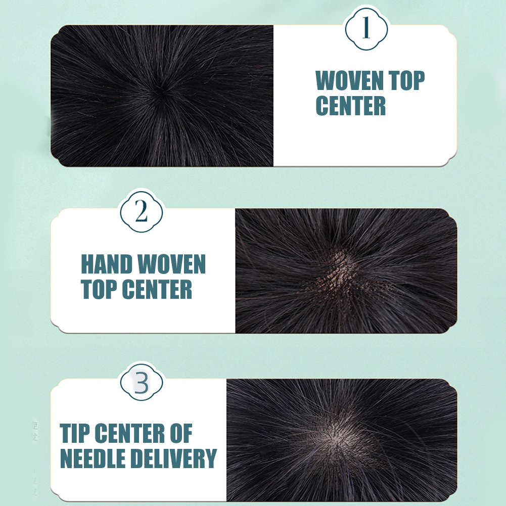 Buy Short Straight Topper Hair Piece Toupee for Men Hair Replacement