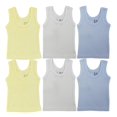 thumbnail image 1 of GI District - playera sin mangas para beb&eacute; reci&eacute;n nacido, paquete de 6 camisetas sin mangas, 100% algod&oacute;n, camisetas de manga corta de 0 a 24 meses, ni&ntilde;os,, 1 of 6