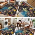 thumbnail image 5 of 3'x5' Area Rugs, Summer Turtle Indoor Outdoor Area Rug for Living Room Bedroom, Beach Ocean Coral Colorful Tropical Fish Washable Bathroom Rugs Kitchen Floor Carpet Mats Home Decor Aesthetic, 5 of 8