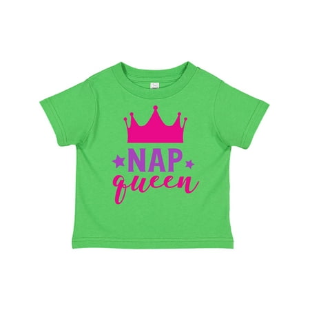 

Inktastic Nap Queen Crown Stars - Pink Purple Gift Toddler Toddler Girl T-Shirt