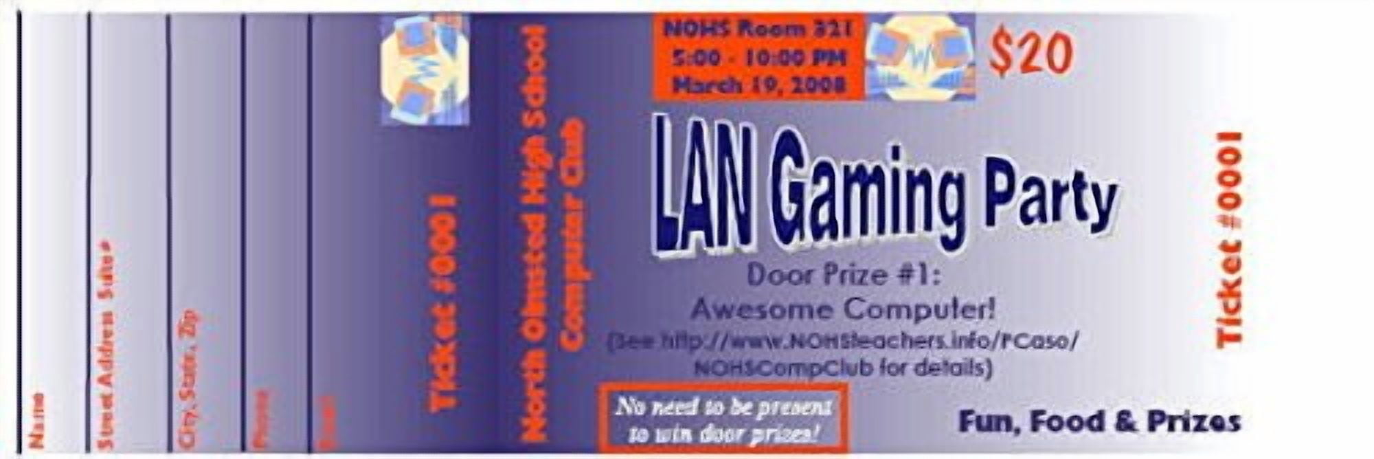 800 Tickets, Compulabel 411210 Refill for Raffle Ticket System
