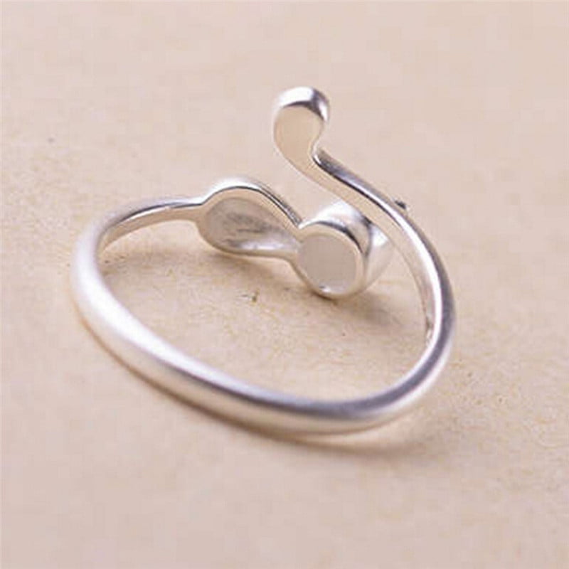 Cat Silver Plated Cat Ring Jewelry Beautiful Finger Open Ring Birthday Gift D_X