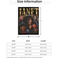 thumbnail image 3 of Janet Music Jacksson Flannel Blanket Air Conditioning Blanket Nap Blanket Sofa Throw Blanket Throw Blankets 60"X50", 3 of 5