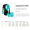thumbnail image 4 of MSemis Kids Girls Rhinestone Long Sleeve Gymnastics Leotard Skating Ballet Dance Outfit Set, 4 of 4