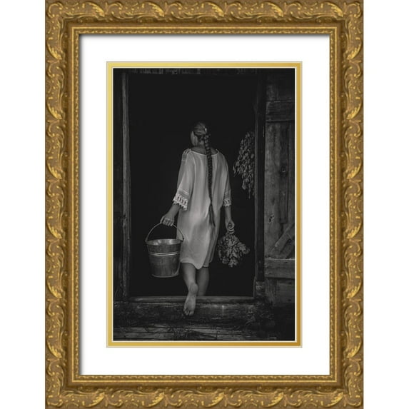 Zvagina, Dzintra 17x24 Gold Ornate Wood Framed with Double Matting Museum Art Print Titled - Bath House