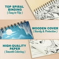 thumbnail image 2 of TPLHOUSE Sleeping Animals Coloring Book Spiral Bound, A5 Wooden Cover, 30 Adorable Sleeping Animals Coloring Pages of for Stress Relief and Relaxation, 2 of 6