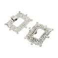 thumbnail image 5 of Unique Bargains 2 Pcs Shoe Accessories Fashionable Shoe Decorations [Teardrop Square Clip], 5 of 6