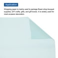 thumbnail image 4 of Flower Wrapping Fog Paper 22.8x22.8 Inch Waterproof Floral Wrapping Paper Ice Blue 10 Pcs, 4 of 6