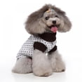 thumbnail image 2 of Puppy Dog Sweater Warm Clothes Small Dogs Coat Bone Pattern Knitting Crochet Clothing, 2 of 8