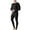 Black, variant on Pitauce Mens Modal Thermal Underwear Thin Long Johns Lightweight Stretchy Base Layer Tops with Bottoms (Available in Big & Tall, M-5XL)