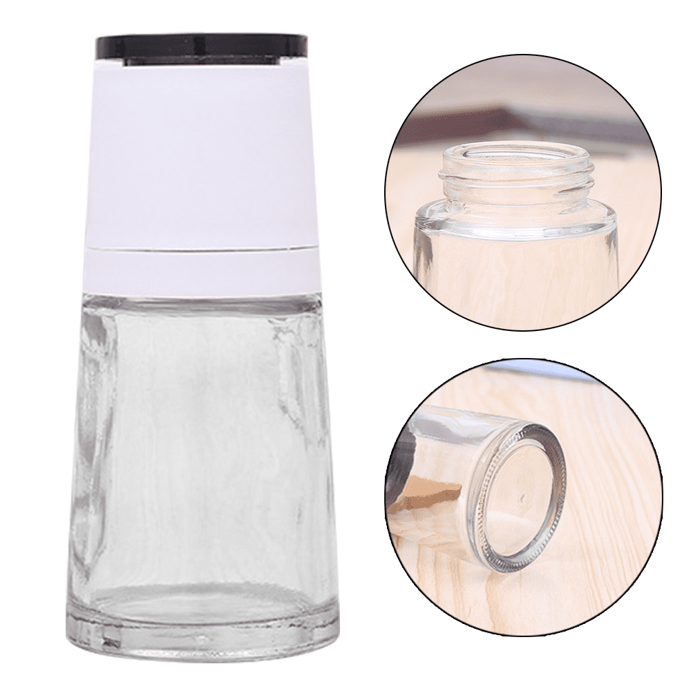 Unfilled Spice Grinder, Glass Container, Ceramic Grinder Compatible