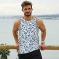 thumbnail image 6 of KLL Rabbit And Butterfly Print Men's Muscle Gym Workout Stringer Tank Tops Bodybuilding Fitness T-Shirts Tank Tops Men-4X-Large, 6 of 7