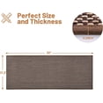 thumbnail image 2 of Kitchen Rugs Non Slip Washable 17.3x30, Cushioned Rugs for Kitchen Floor, Absorbent Runner Rug Mats with Rubber Backing for Kitchen, Hallway, Bathroom, Bedroom, Office,  Brown, 17.3"x30", 2 of 6