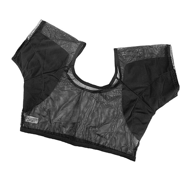 Underarm Sweat Vest Armpit Sweat Proof Pads Crop Undershirt Under Armpits Anti Sweat Short Sleeve Mesh Shirt for Women