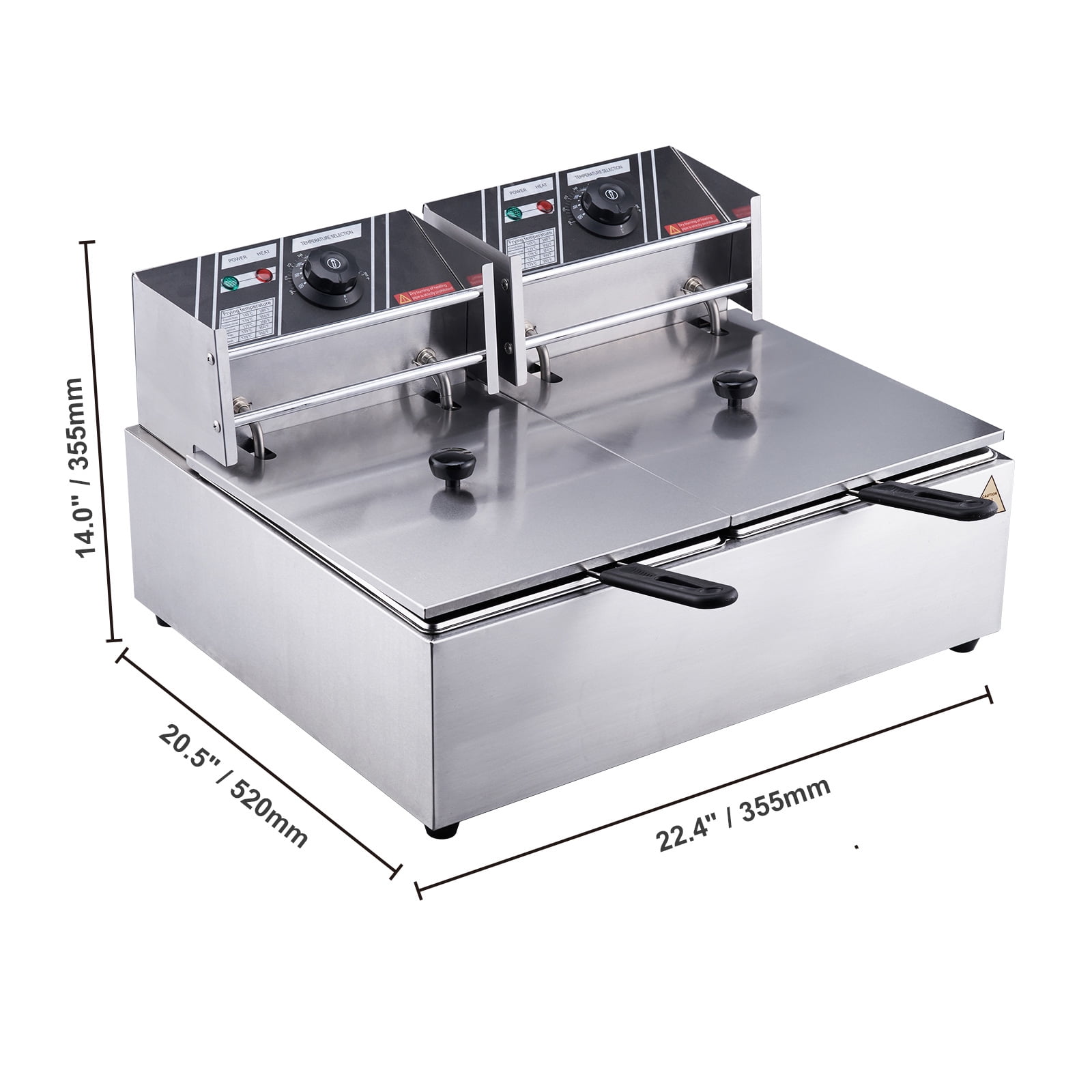 本日だけ。KING FRY Ktaxon 23.26Qt 5000W, Single Basket Deep Fryer with