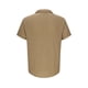 thumbnail image 5 of Blusa y camisa de manga corta con cuello vuelto para hombre, de color liso, holgada, informal, a la moda, con botones, de manga corta y cuello vuelto, blusa de poliéster para hombre, 5 of 6