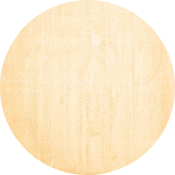 Ahgly Company Indoor Round Solid Brown Modern Area Rugs, 8' Round
