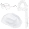 thumbnail image 1 of Fiudx Accesorio de Plumas, Cómodo Conjunto de Bufanda, Sombrero y Gafas, Duradero Envoltura de Plumas de Pavo, Divertidas Gafas En Corazón, Ideal para Fiestas Celebraciones, para Adultos y Adolescent, 1 of 7