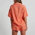 thumbnail image 4 of Rompers for Women Cotton Linen 1 Piece Summer Casual V Neck Button Sleeveless Straight Leg Loose Jumpsuits with Pockets, 4 of 9