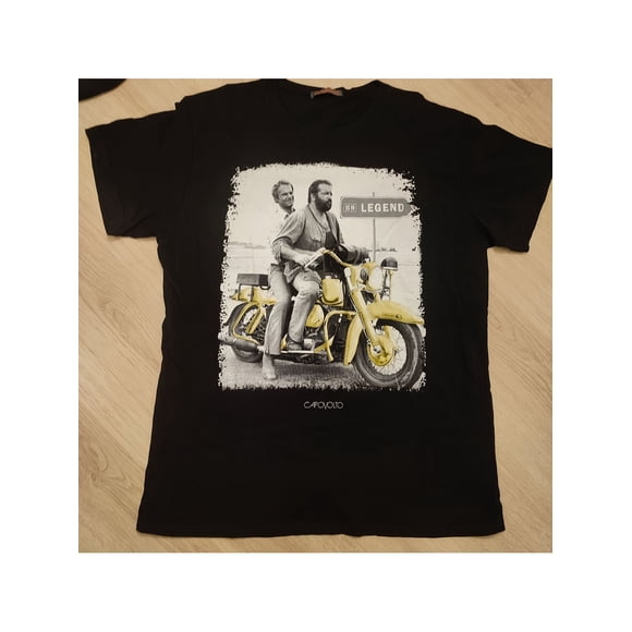 T Shirt Men's Bud Spencer & Terence Hill The Good The Bad and The Ugly Movie Iconic Western Trio Graphic Tee