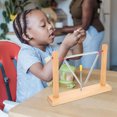 thumbnail image 4 of TEHAUX 2Sets Triangle Percussion Instruments with Metal Bell and Wooden Stand for Beginners Beige, 4 of 6