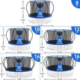 thumbnail image 2 of XMIKA Trampoline 800LBS, 8FT 10FT 12FT 14FT 16FT Trampolines with Basketball Hoop, Enclosure Net, Ladder, Curved Poles Recreational Trampoline, No-Gap Design Round Outdoor Trampoline for Kids/Adults, 2 of 8