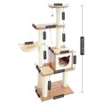 thumbnail image 1 of Pet Cat Tree House Condo Perch Playground Stable Furniture for Kitten Multi-Level Play Tower for Large Cats Cozy Nest Solid Wood ShopWise Round, 1 of 14